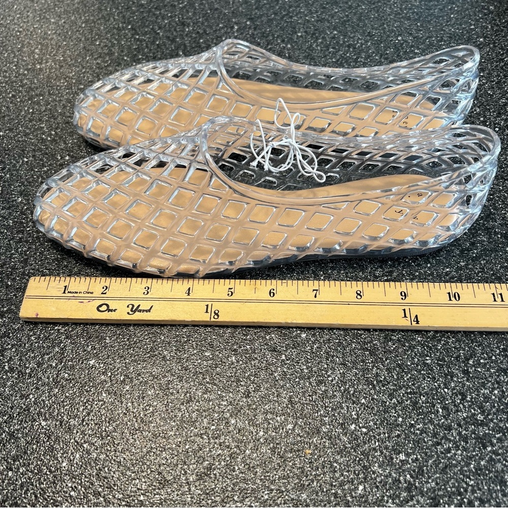 New a new day Clear Women's Yuri Jelly Flats Size 9 1/2 - Picture 7 of 7